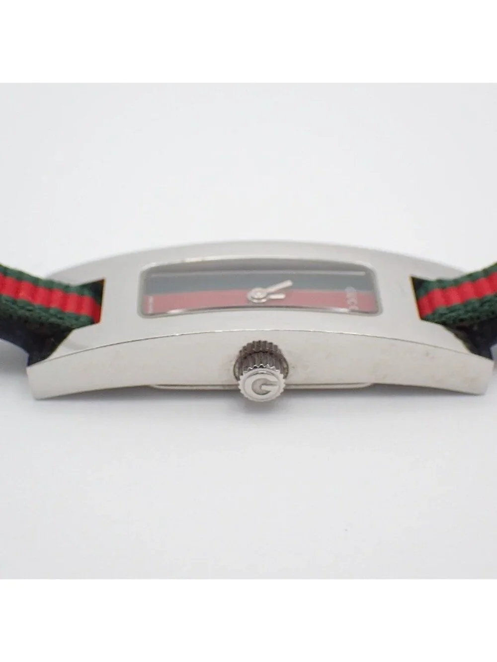 Gucci L Bracelet Watch Sherry Line Quartz Nylon Strap
